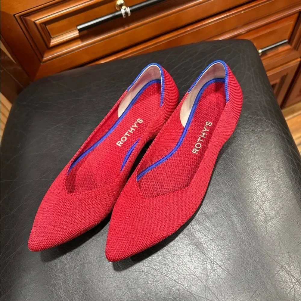 Rothy's Women's Red Flats